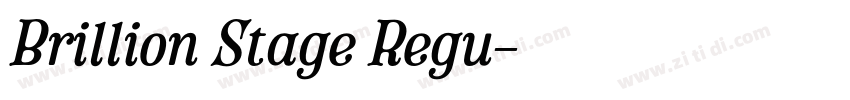 Brillion Stage Regu字体转换